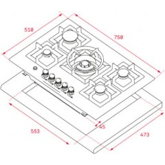Teka EFX 70.1 5G AI AL DR Εστία Υγραερίου Αυτόνομη 75x51cm Inox Teka EFX 70.1 5G AI AL DR Εστία Υγραερίου Αυτόνομη 75x51cm Inox